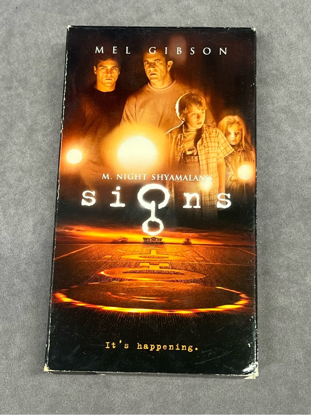 Signs (Movie) vhs Cover - Black and Orange
